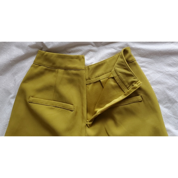 Olive High Waisted Tailored Cigarette Pant - Picture 7 of 7